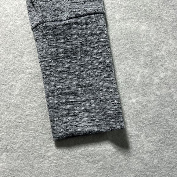 Athleta No Sweatin It Sharkbite Gray Crew Neck Pullover Sweater Women’s Size: S - Picture 4 of 13